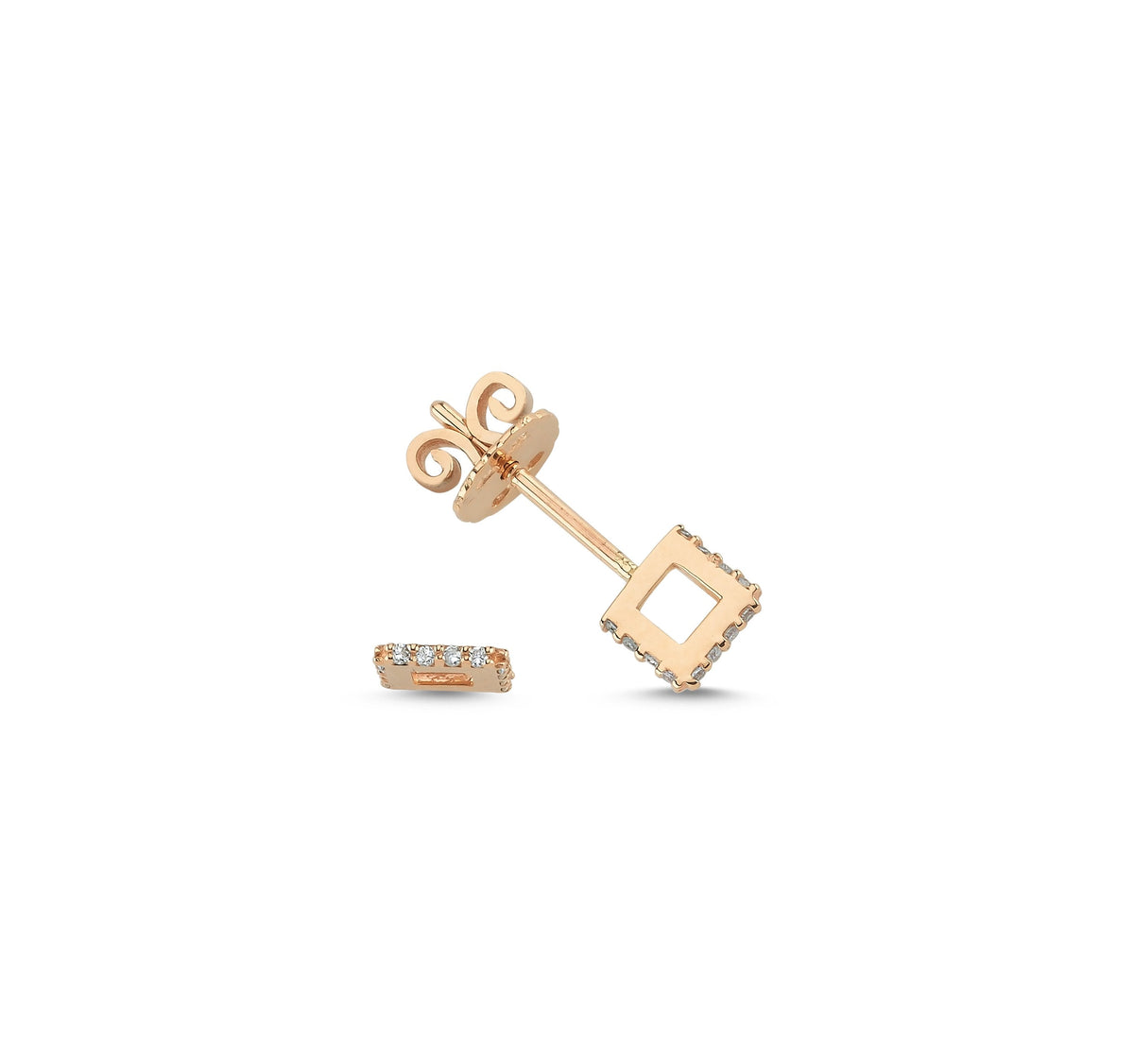 0.11 Carat Diamond earrings 