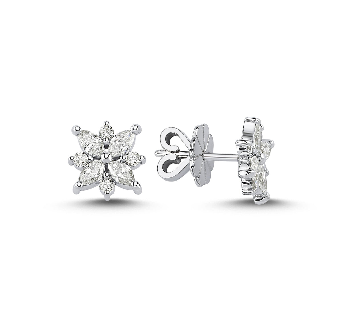 0.82 Carat Diamond Earrings 